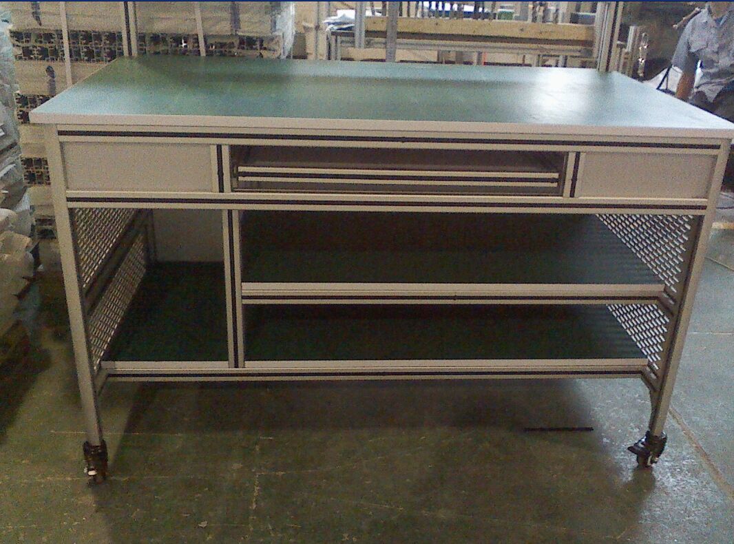 定制檢驗臺工作臺，現在流行鋁材質